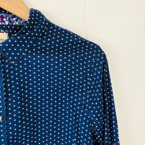 GH Bass & Company Womens Shirt Star Print Button Up X-Large - Picture 5 of 8